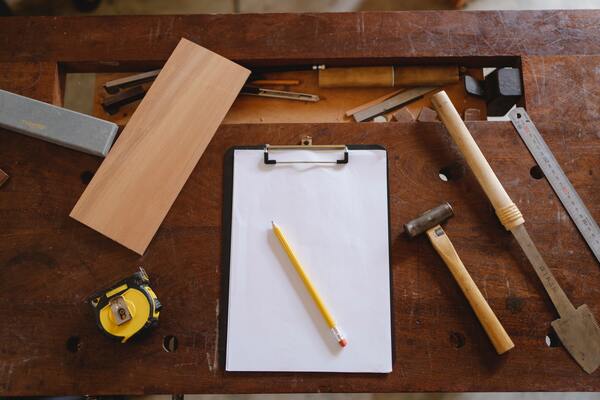 ensemble des outils de bricolage